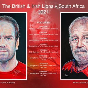 Prostate Cymru are pleased to announce that Welsh artist Art By Skin has painted British and Irish Lions Captain, Alun Wyn Jones, and Coach, Warren Gatland, to help raise money for Prostate Cymru.